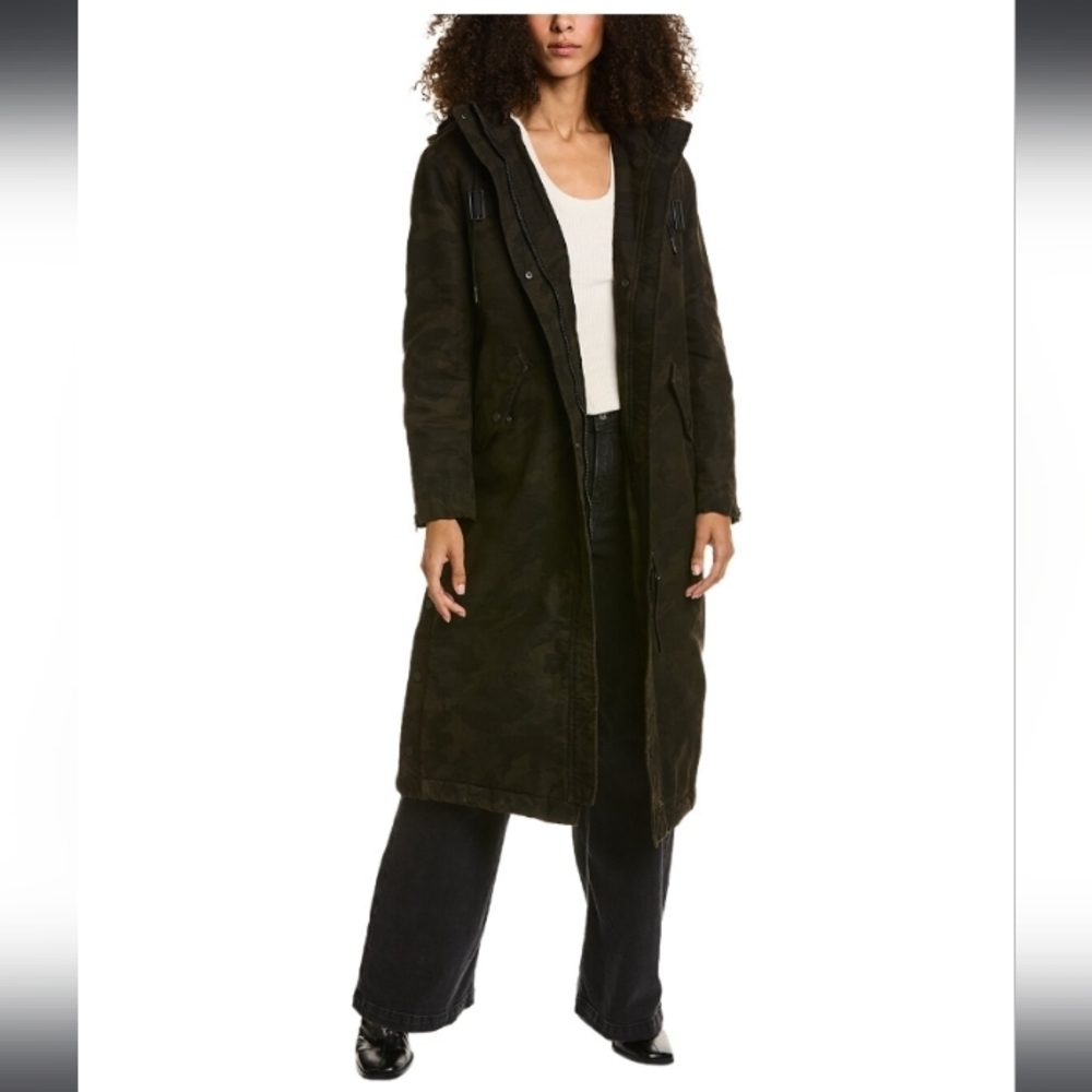 AllSaints Indra Camo Parka Coat- NWT